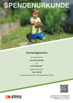 Spendenurkunde